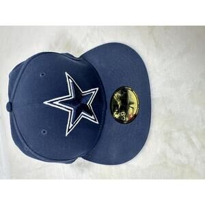 Dallas Cowboys Cap 7 1/4 Official NFL New Era 59FIFTY On Field Sideline Hat Navy